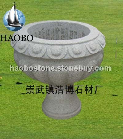 花缽　花盆　園林景觀　園林雕刻　石雕　　