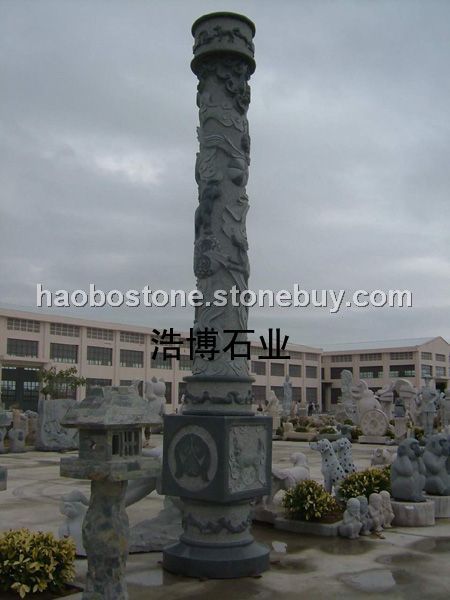 石柱　文化柱　广场雕刻　石雕　