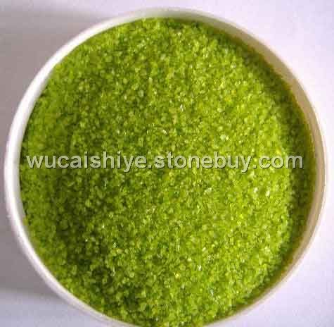 綠色染色砂