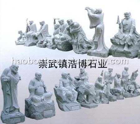 十八羅漢雕刻　人物雕刻　佛像雕刻　寺廟雕刻　