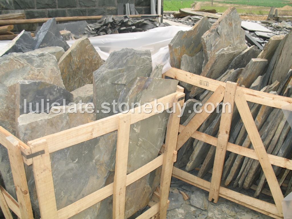 板岩锈色乱形石