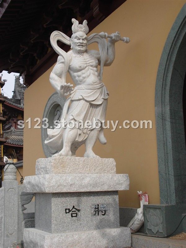 哼哈二将，佛像石雕