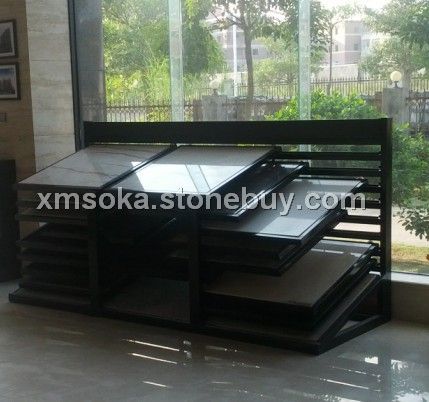 斜躺式石材展架