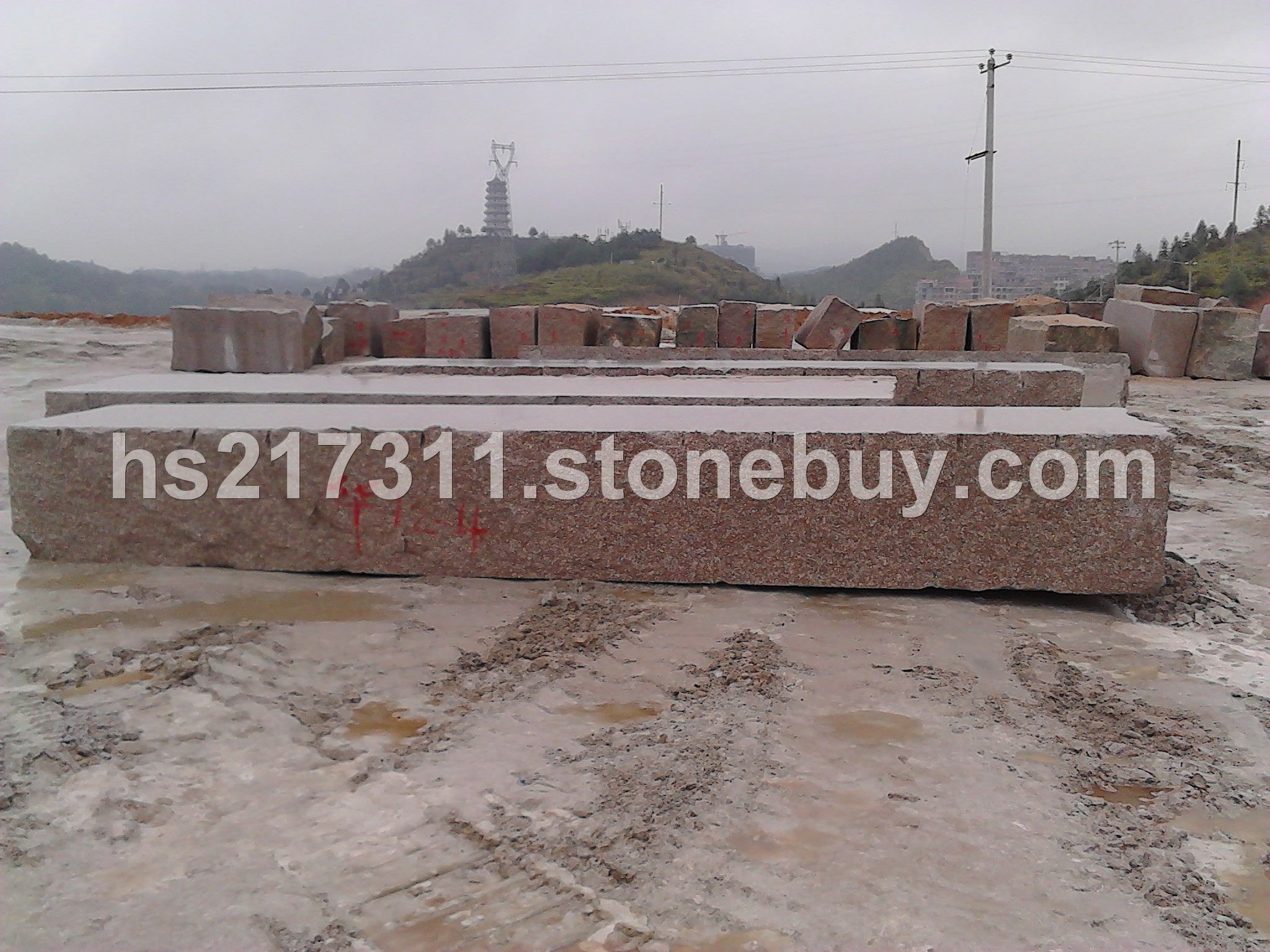 桃花红(长小方料)