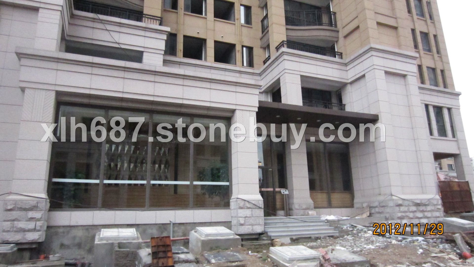 009-G535如意红荔枝面工程效果2