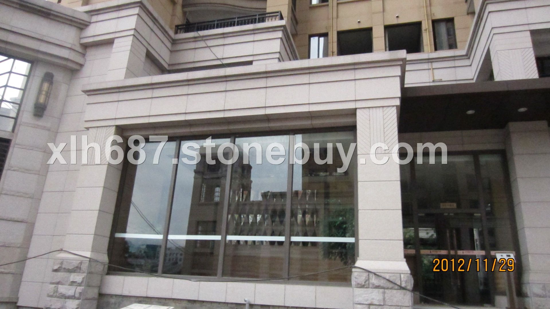 007-G535如意红荔枝面工程效果2