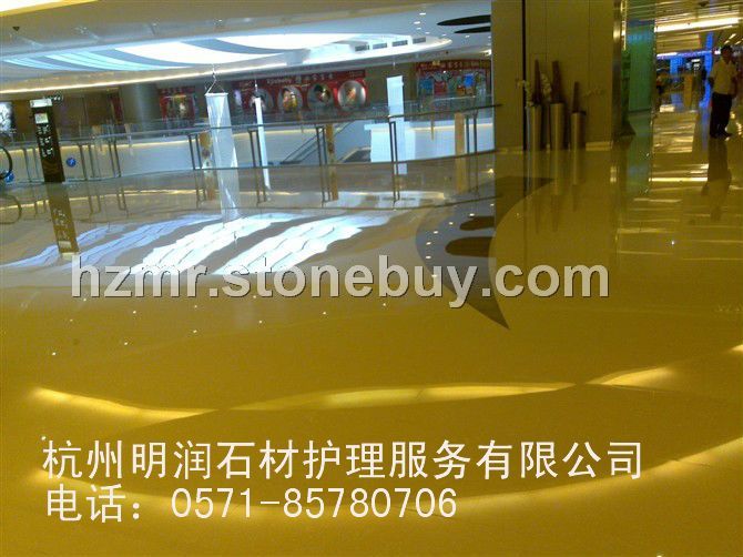 岗石翻新后晶面