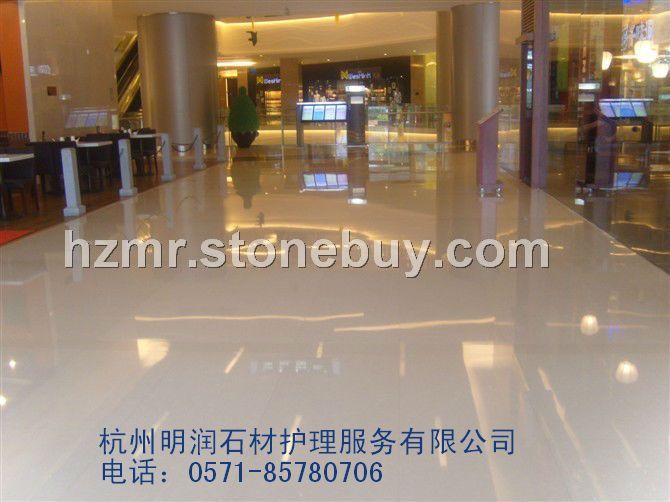 岗石翻新后晶面