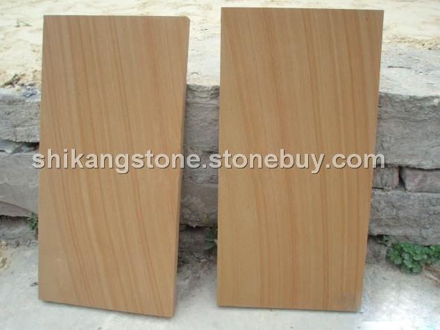 细硬纯黄木纹砂岩木纹皇