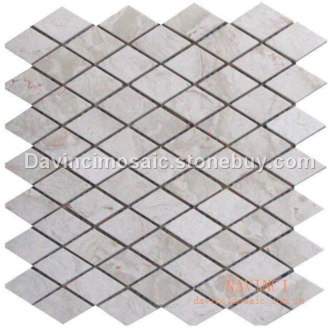 出口四邊形大理石馬賽克，出口石材馬賽克DV086