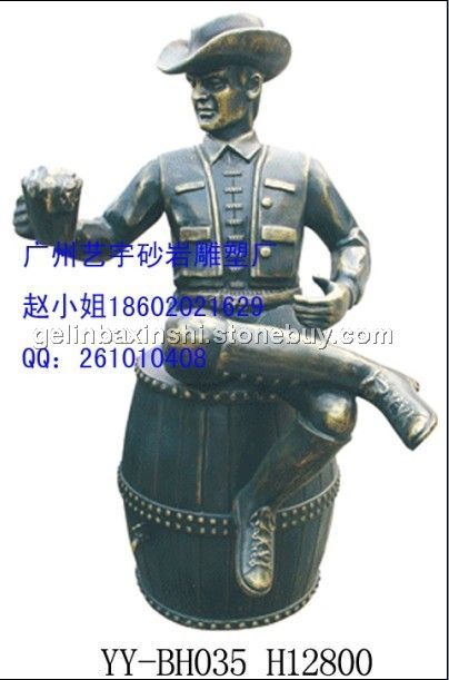 仿铜雕塑，玻璃钢雕塑厂家