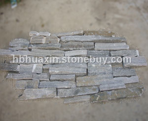 粉石英毛边条石