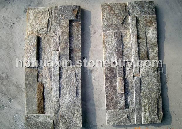 绿石英胶粘文化石