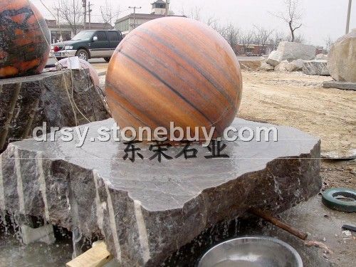 石雕风水球