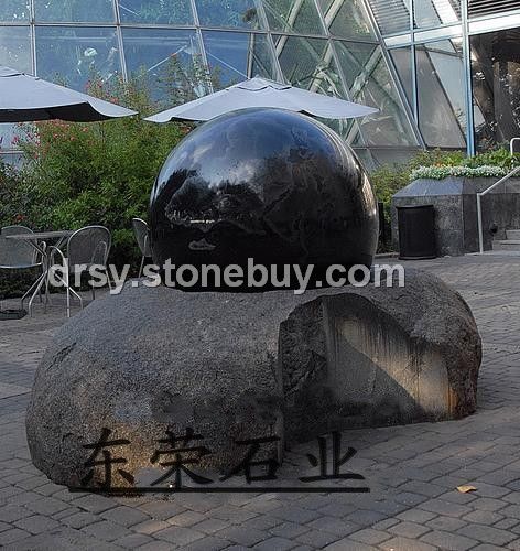 石雕风水球