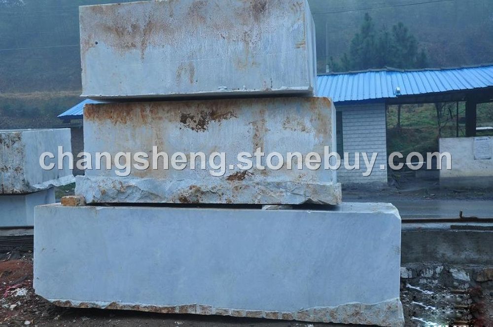 汉白玉大理石荒料