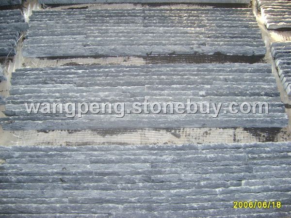 文化石黑色流水板