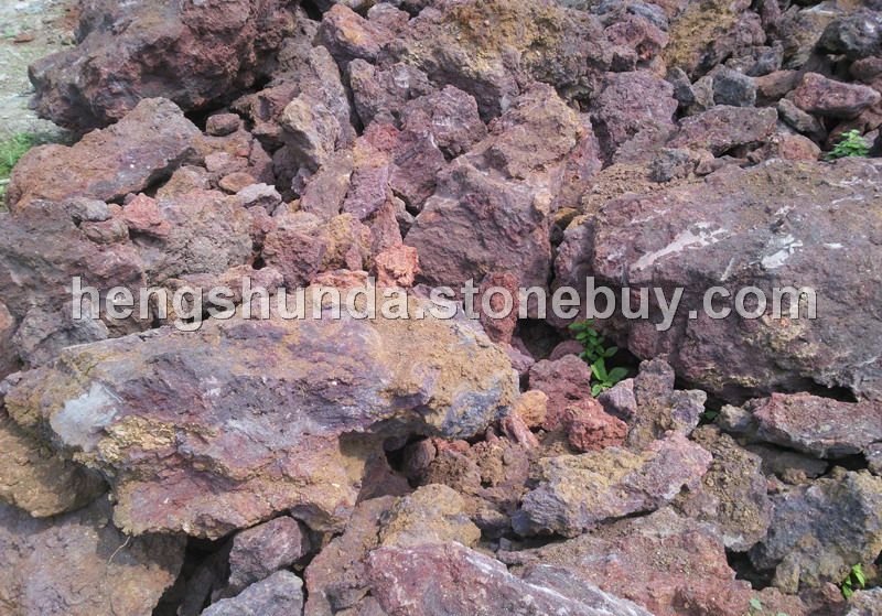火山岩 红洞石