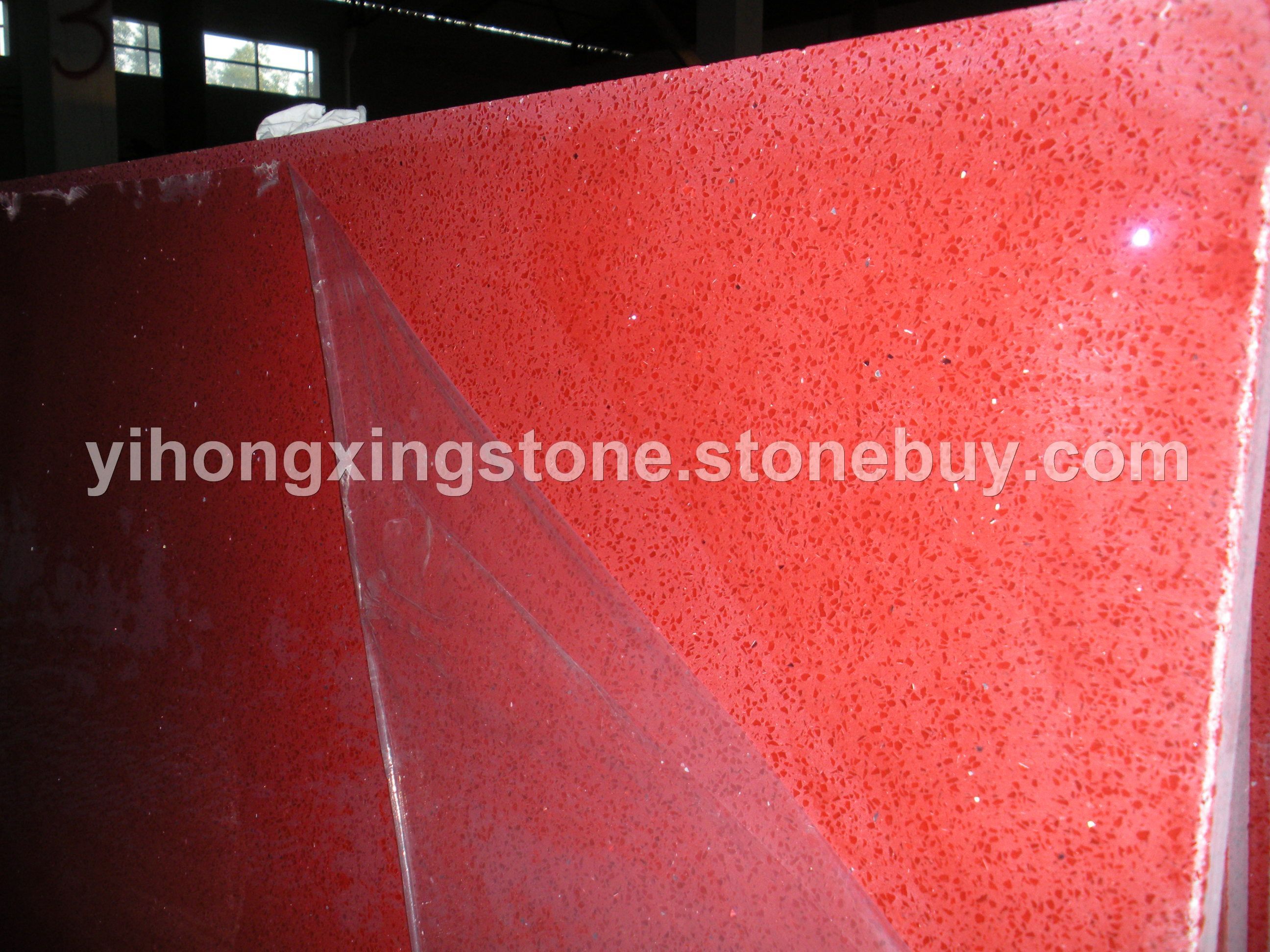 红色人造石英石