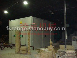 人造砂岩雕塑喷砂房