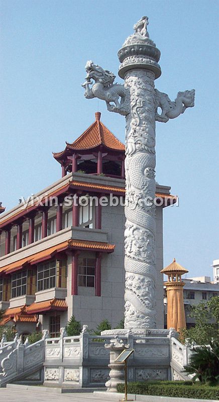 龙柱弧形雕刻弧形复杂雕刻石材