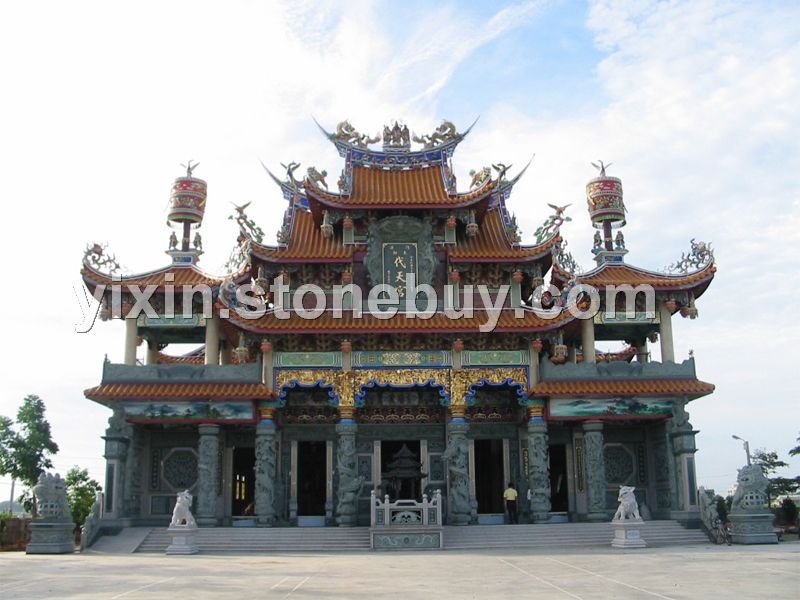 大型寺庙圆柱龙柱雕刻
