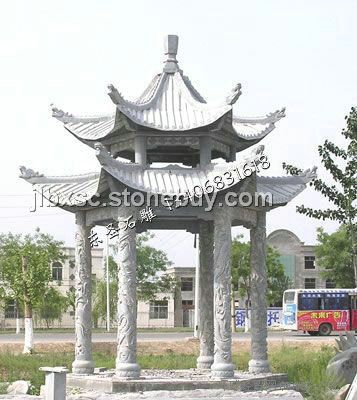 6龙柱双层凉亭