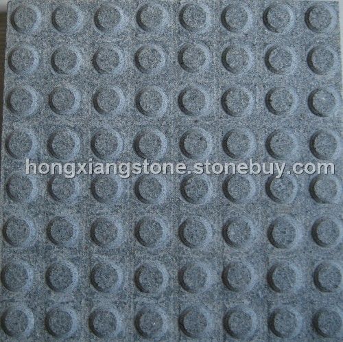 芝麻黑石材-导盲砖-G654盲人石-654盲道石