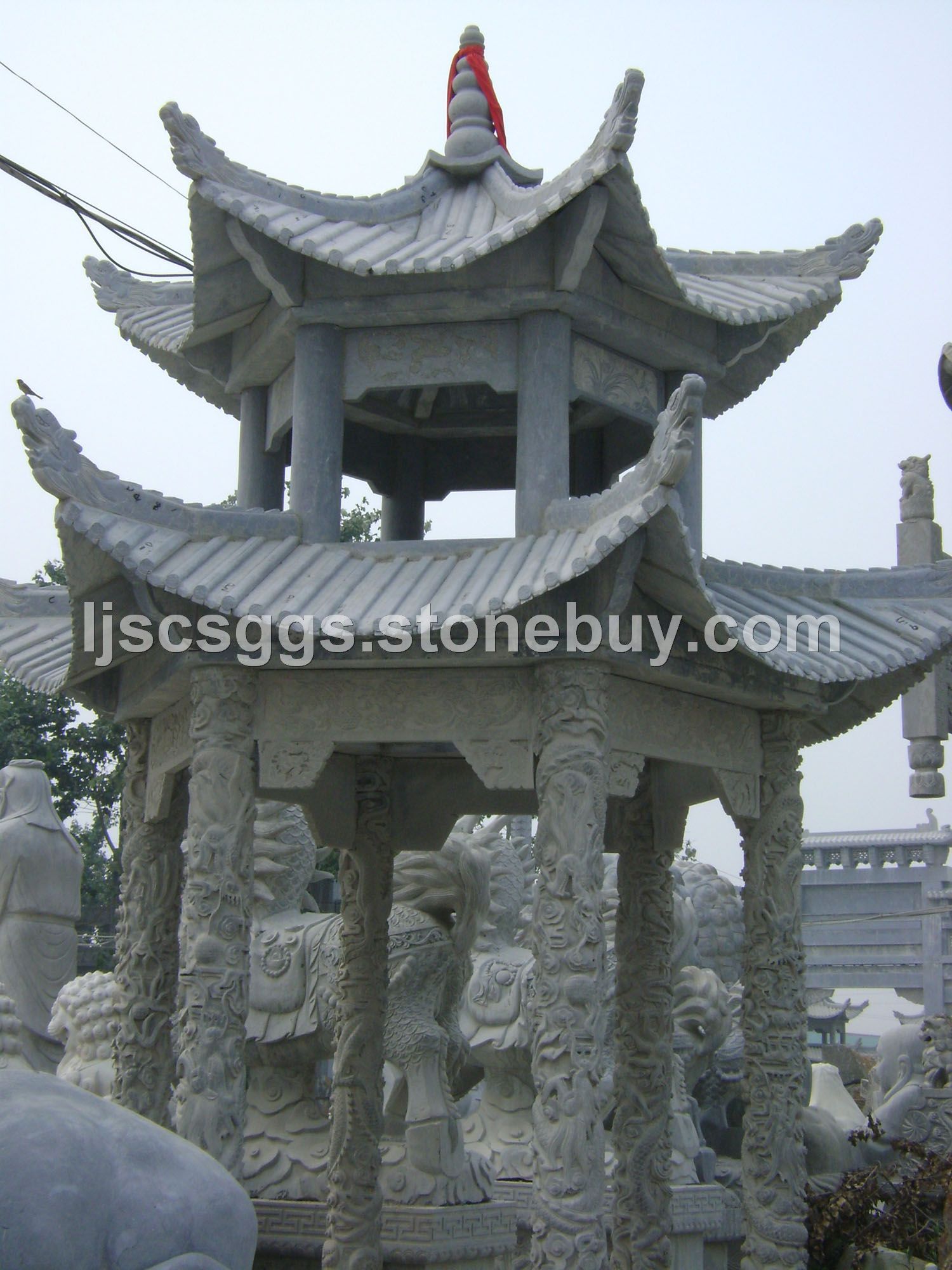 嘉祥龍景石材加工石雕石亭