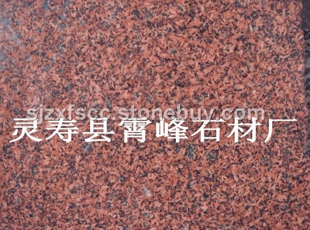 新矿贵妃红石材石料、荔枝面、自然面、火烧面