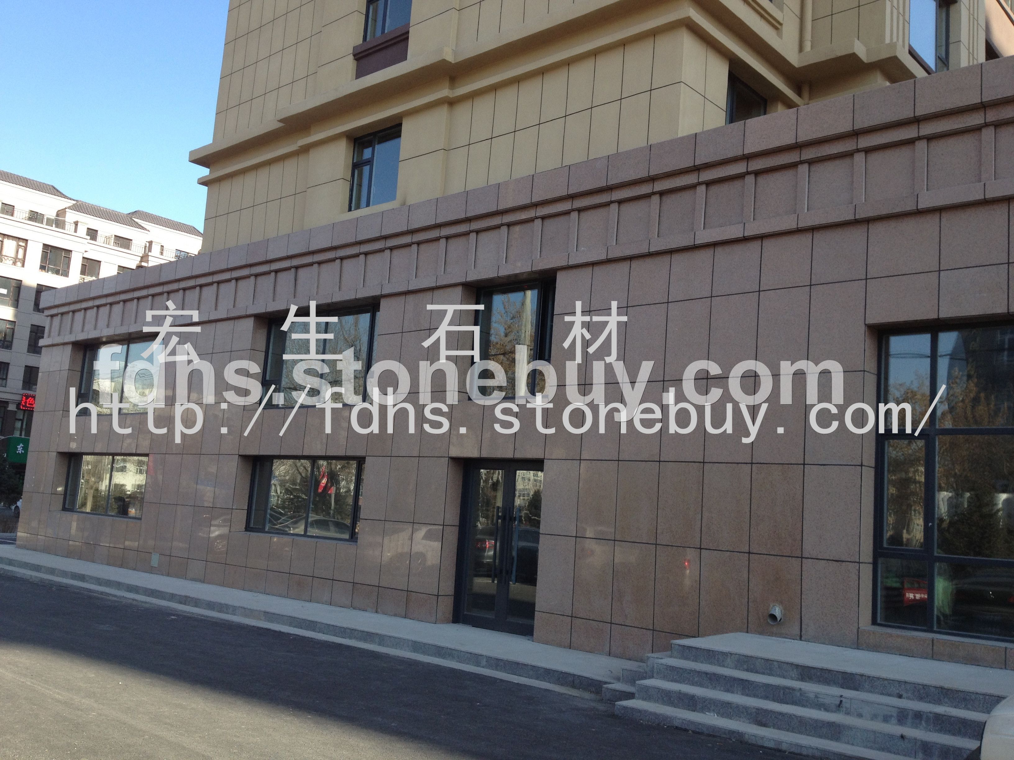 沙漠棕（宝金石）幕墙 外墙干挂 工程案例