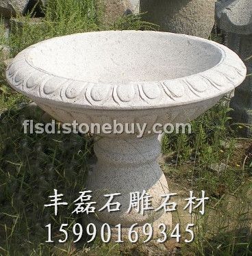 石雕花盆 石雕花钵