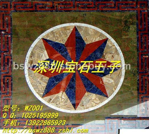 2013新款天然宝石拼花地砖（别墅品牌地砖）