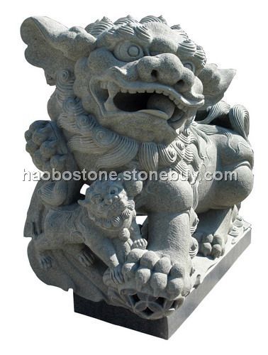 寺庙石狮