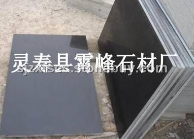 中国黑规格板、中国黑石材、河北黑光面、河北黑火烧面