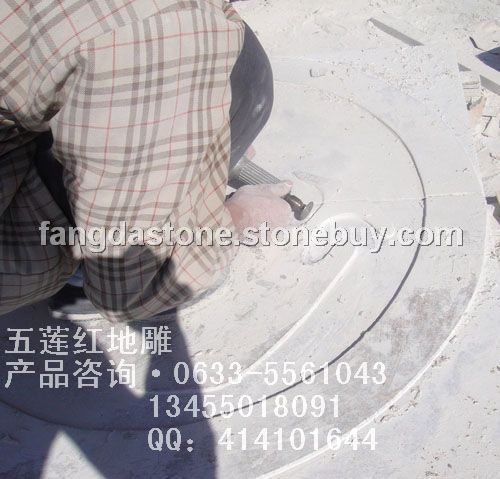 五蓮紅地雕加工