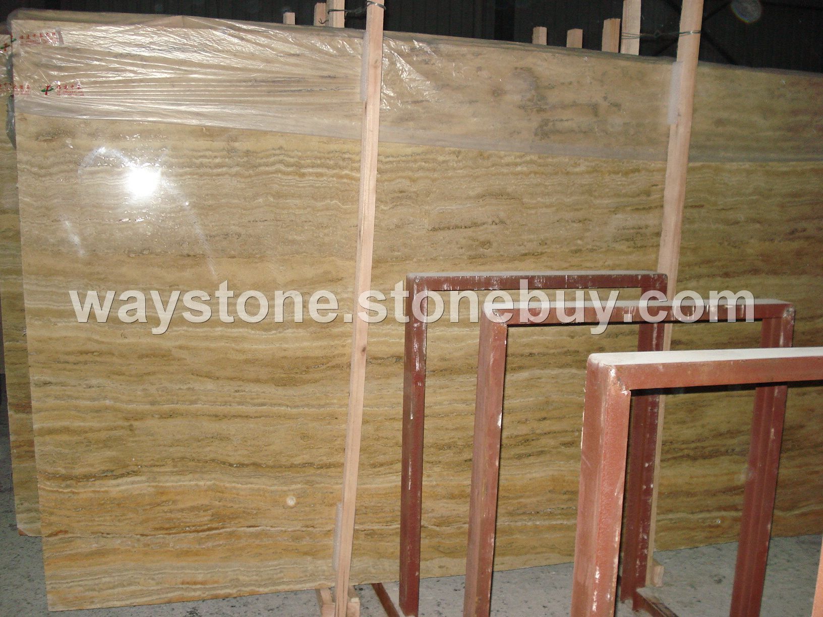 伊朗一级彩虹洞石大板荒料批发