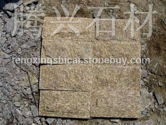 蘑菇石之板岩黄木纹