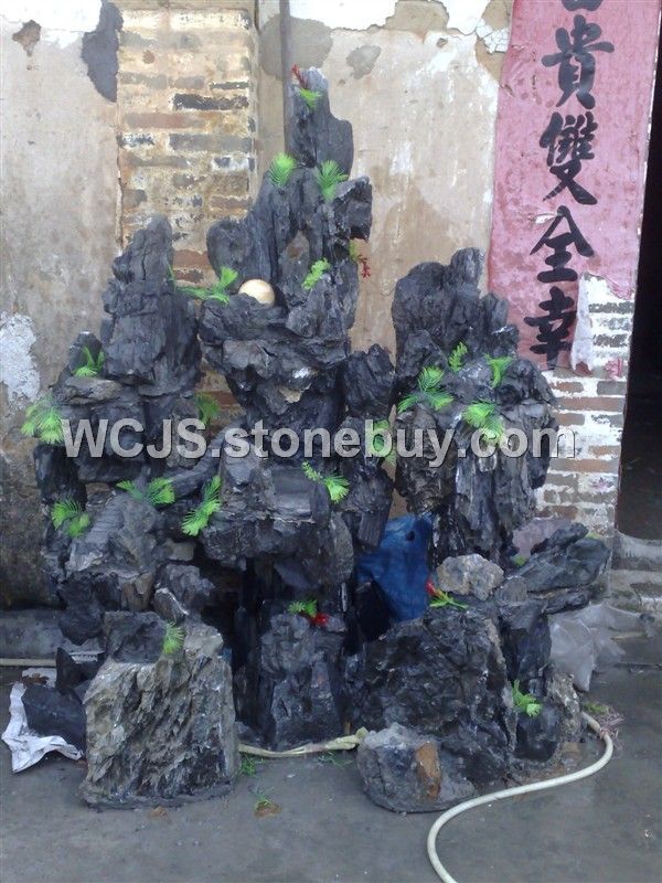 客戶訂做假山盆景