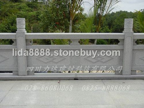 力达河堤/公路花岗石浮雕栏板/线雕栏杆