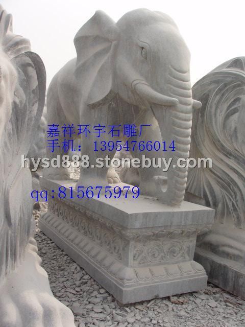 供应嘉祥环宇石雕厂石雕大象，青石大象，石塔 石鼎