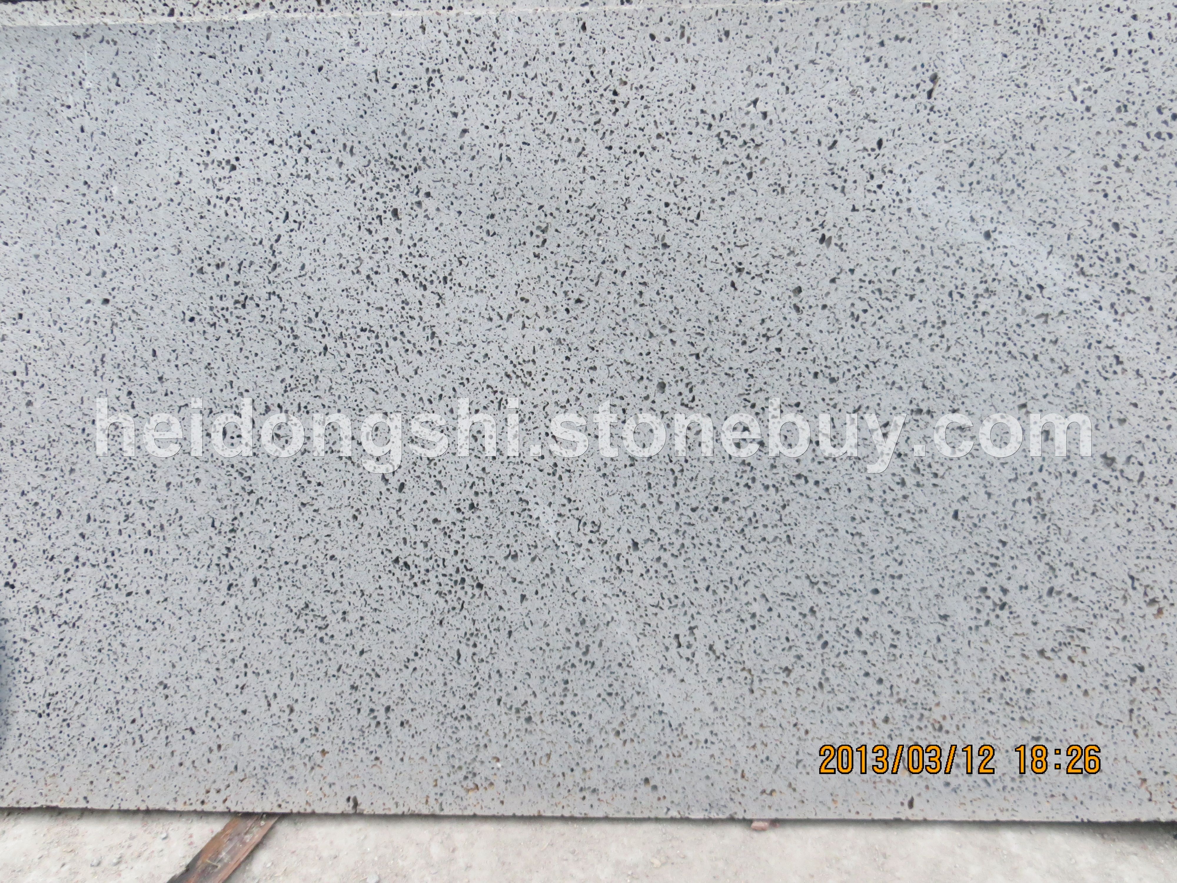 黑洞石机切面大板（灰色火山岩）