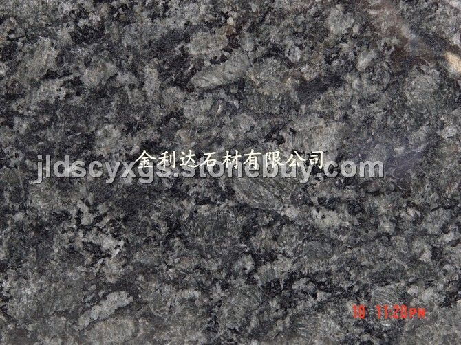 冰花绿（黑底白花）