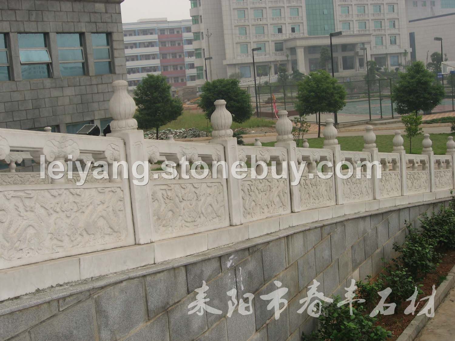 湖南汉白玉栏杆 护栏&nbsp;