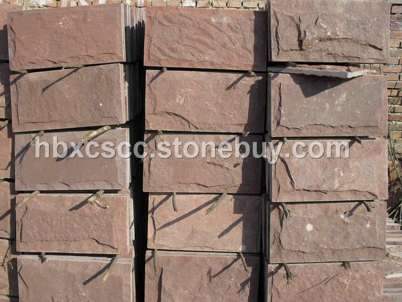 鸡血红蘑菇石文化石