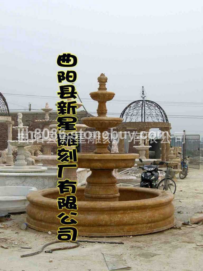 风水球，喷泉