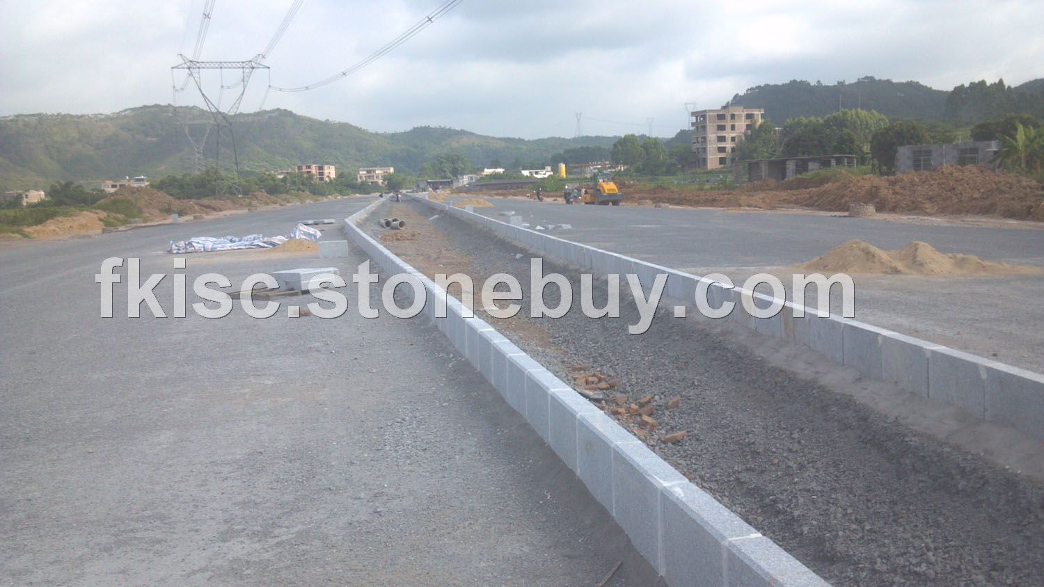 市政道路建设封开花路边石