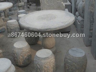 石桌子，庭院石桌子，石桌子价格，登封石桌子-登封市绍辉石材厂