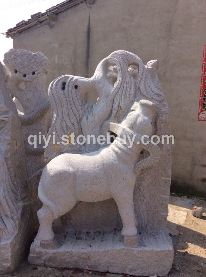 动物雕刻-汉白玉雕刻、青石雕刻、大型园林雕刻、人物、动物、佛庙等