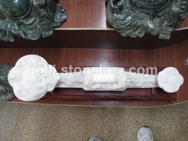 特级汉白玉 玉如意雕刻